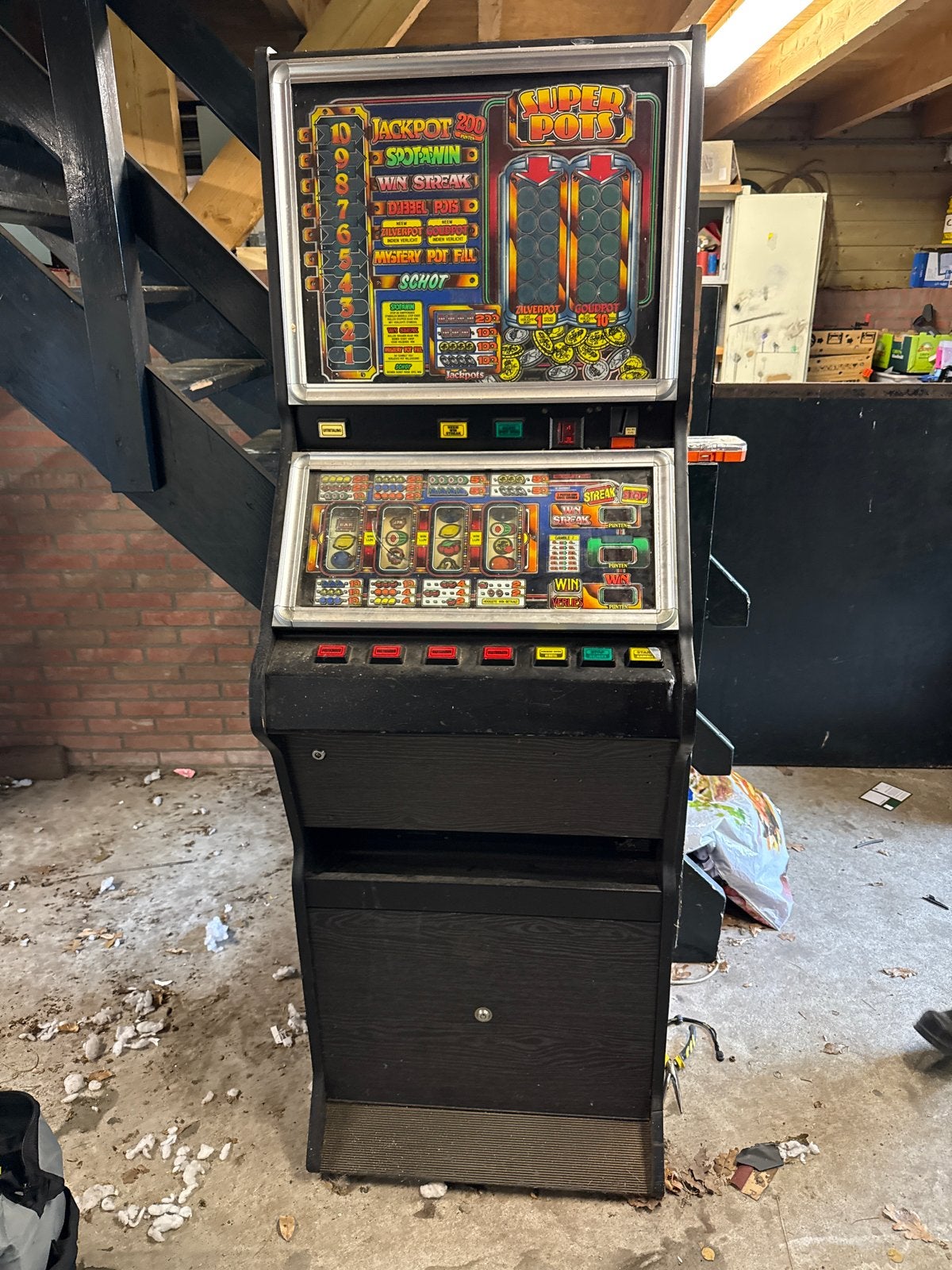 Super Pots Gokkast - Fruitautomaat restauratie object, Verzamelen, Automaten | Gokkasten en Fruitautomaten, Overige munten, Ophalen