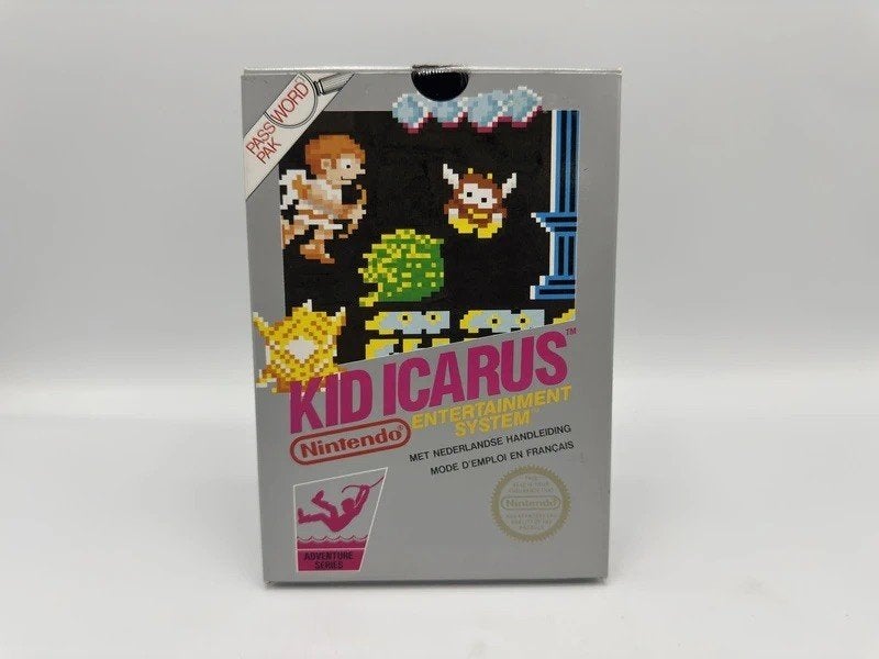 Kid Icarus – HOL – Hangtab – Nintendo NES, Spelcomputers en Games, Games | Nintendo NES, Gebruikt, Avontuur en Actie, 1 speler