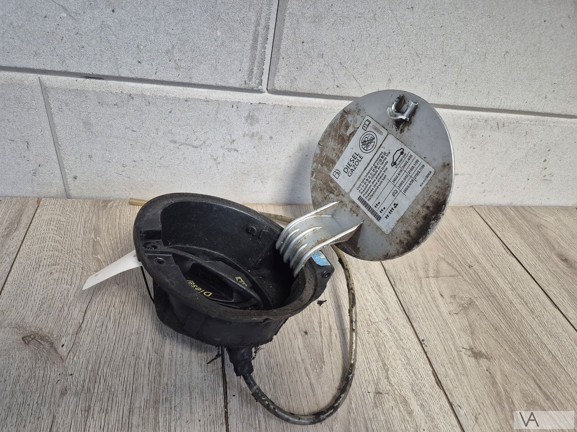 Tankklep klepje voor VW Polo 6r 6c zilver la7w ORIGINEEL €75, Gebruikt, -, -, Ophalen of Verzenden