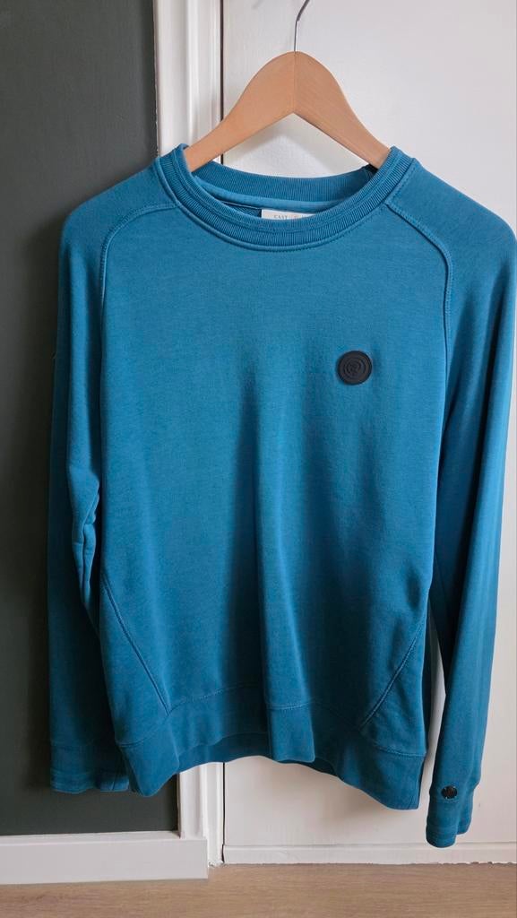 Cast Iron Trui Maat S - Stijlvolle Teal Kleur, Blauw, Ophalen of Verzenden, Zo goed als nieuw, Cast Iron