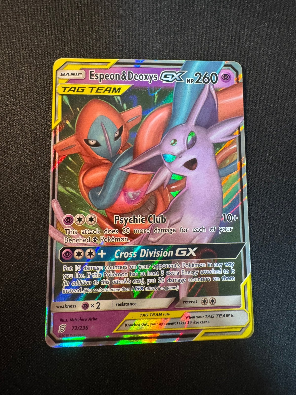 Espeon & deoxys GX 72/236, Ophalen, Zo goed als nieuw