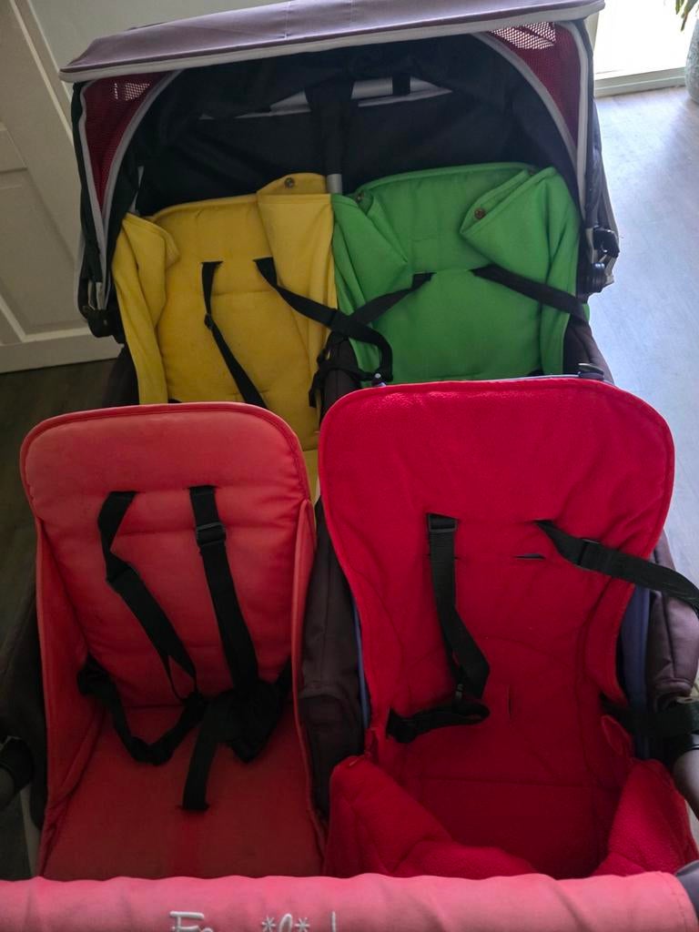Familidoo vierling wagen, Ophalen of Verzenden, Gebruikt, Kinderwagen, Overige merken