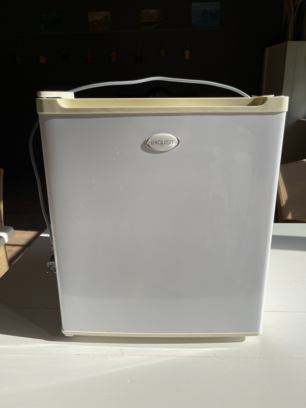 Compacte Exquisit koelkast, Ophalen, Minder dan 75 liter, Zonder vriesvak, Gebruikt