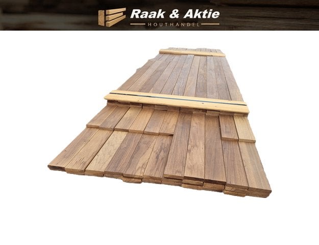 Hardhouten planken - 18x90 mm - nr: HP17, Ophalen, Planken, Nieuw, Hardhout