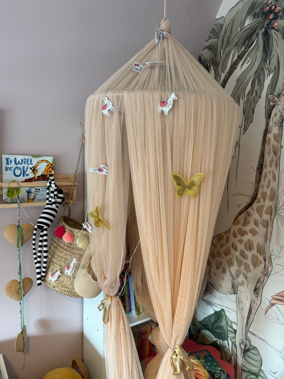 Mooie roze klamboe voor kinderkamer, Ophalen, Overige merken, Zo goed als nieuw, Ophangbaar