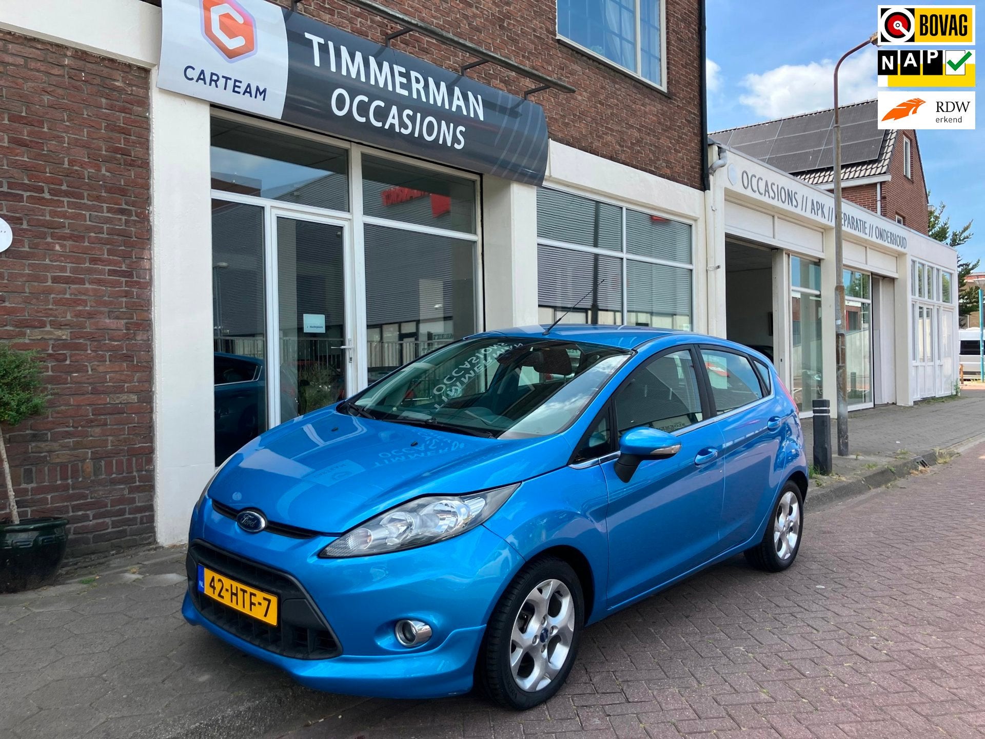 Ford Fiesta 1.6 Titanium|Cruise Ctrl|Airco, Auto's, Voorwielaandrijving, 1596 cc, Blauw, Origineel Nederlands