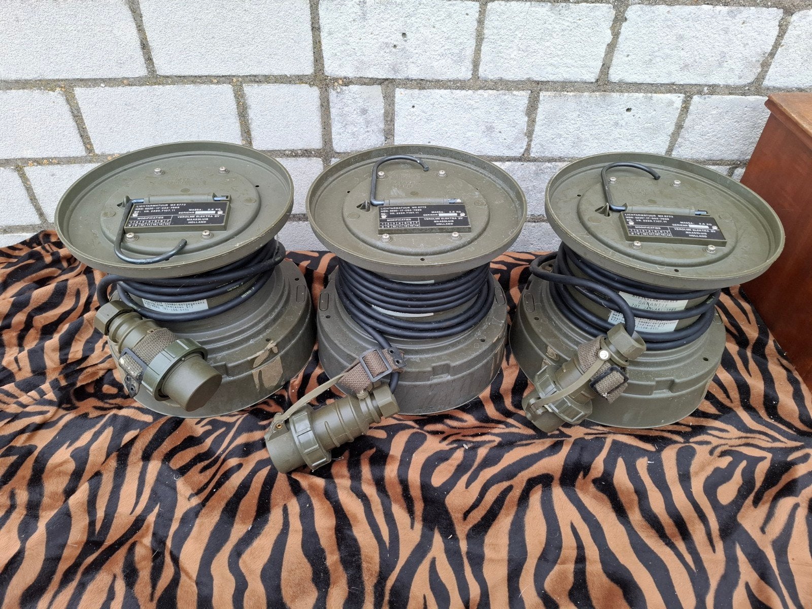 militaire lamp, Kunststof, Overige fittingen, Ophalen of Verzenden, Zo goed als nieuw