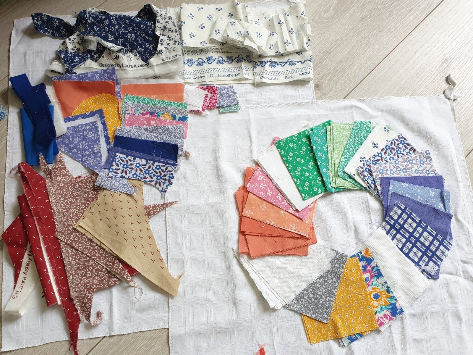 Quilt/ Patchworkstofjes  Laura Ashley, Overige kleuren, Ophalen of Verzenden, Zo goed als nieuw, Katoen