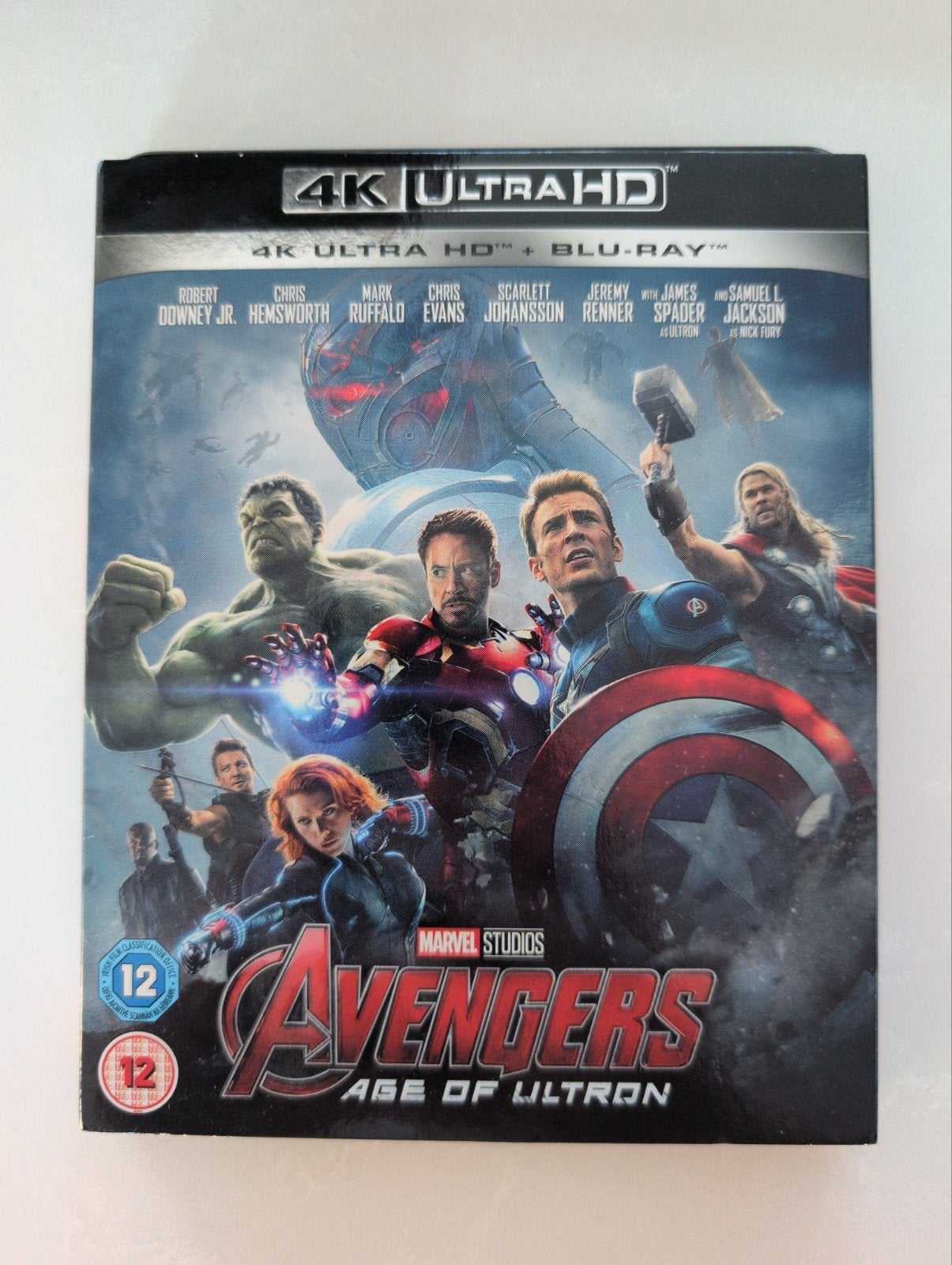 Avengers: Age of Ultron 4K Ultra HD + Blu-ray, Cd's en Dvd's, Inclusief extra's, Film, Spaans, Ophalen of Verzenden