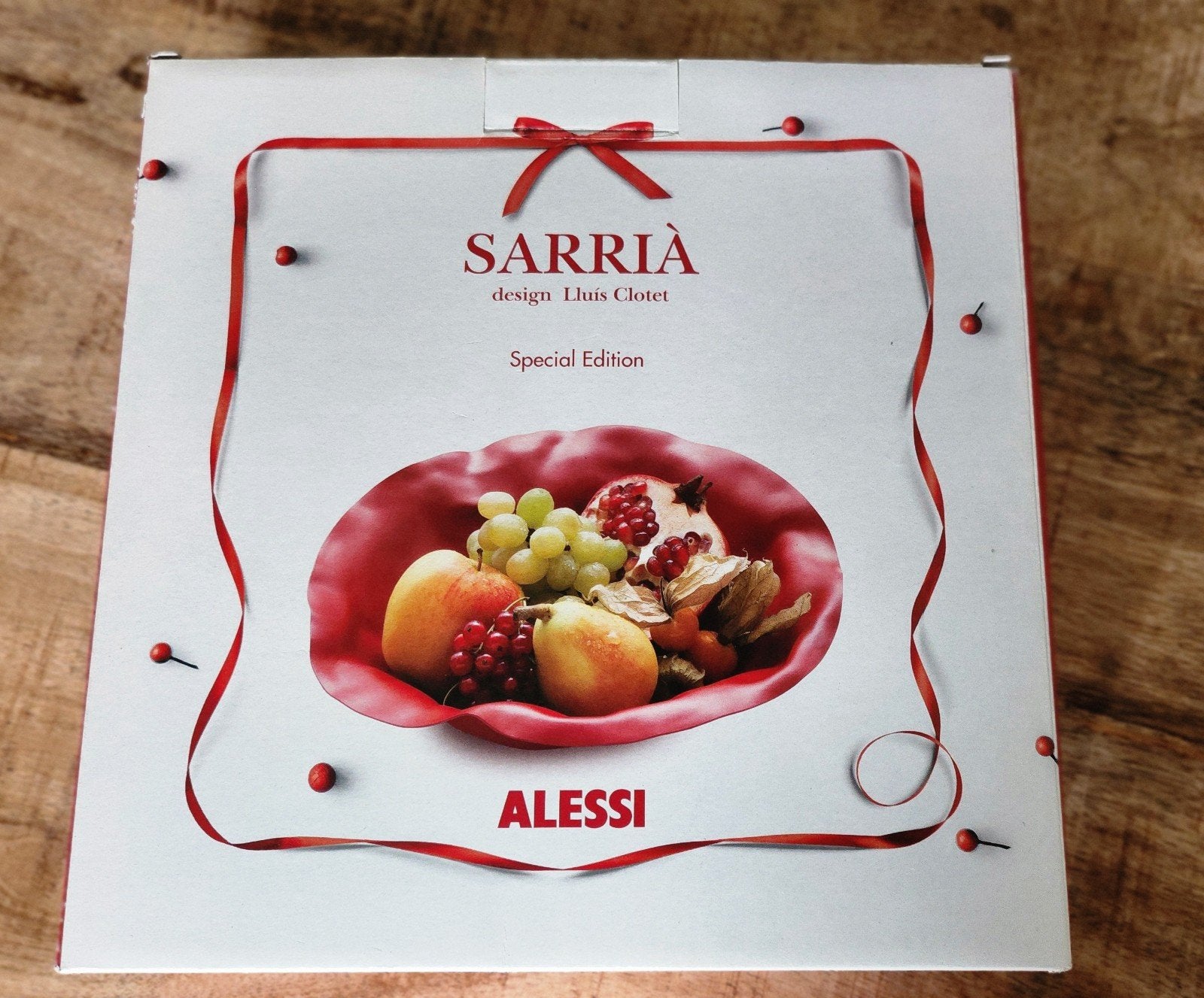 Alessi Sarrià Fruitschaal Rood - Special Edition, Schaal, Rond, Nieuw, Ophalen of Verzenden