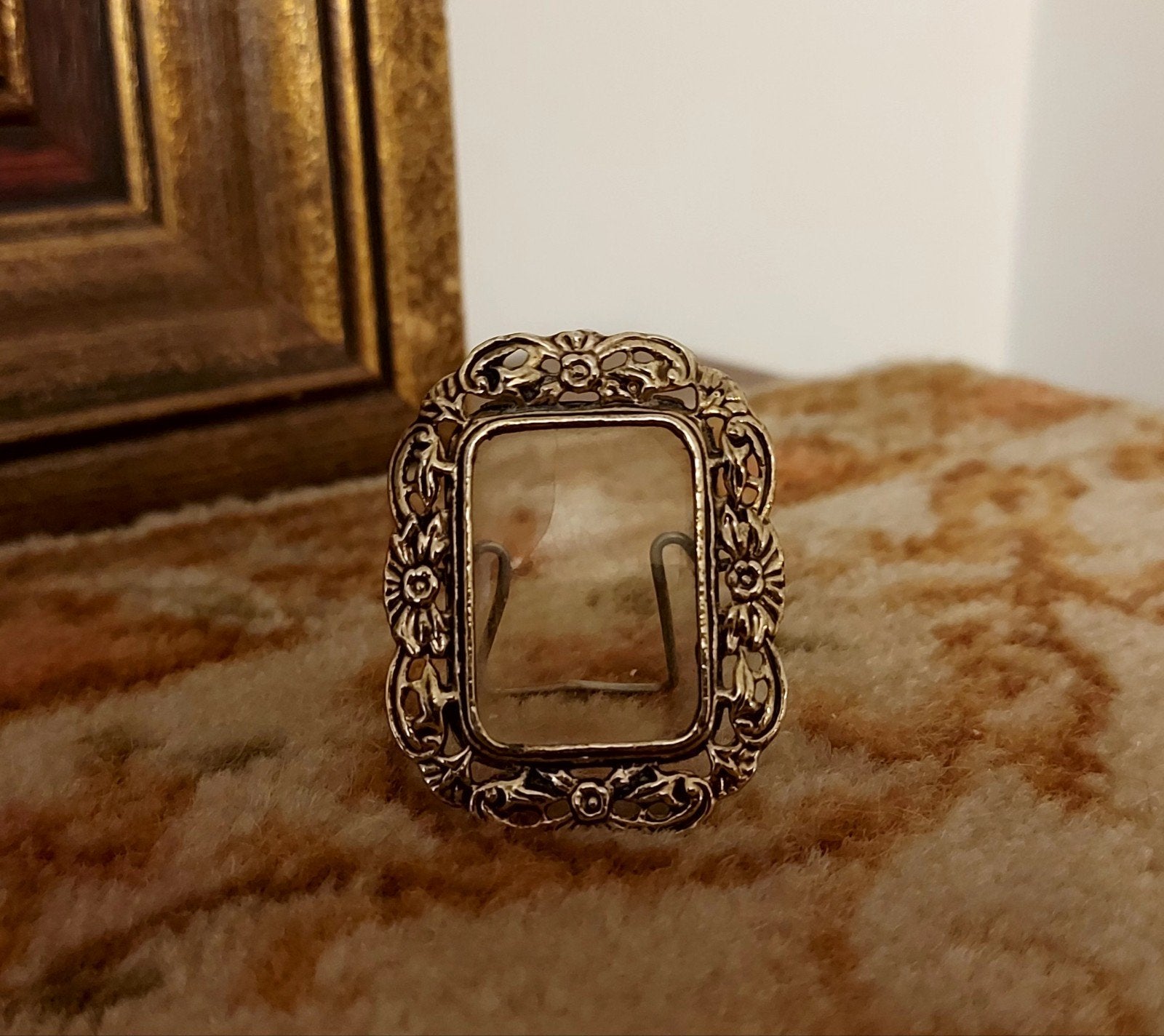 Schattig klein vintage fotolijstje zonder glas, Ophalen of Verzenden