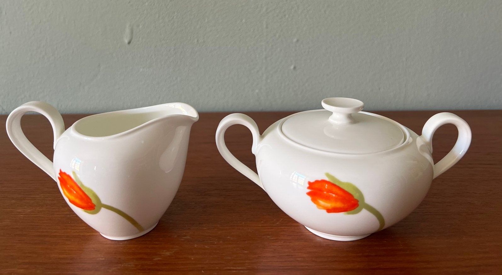 Villeroy & Boch Iceland Poppies Suikerpot en Melkkannetje, Huis en Inrichting, Keuken | Servies, Ophalen of Verzenden, Zo goed als nieuw