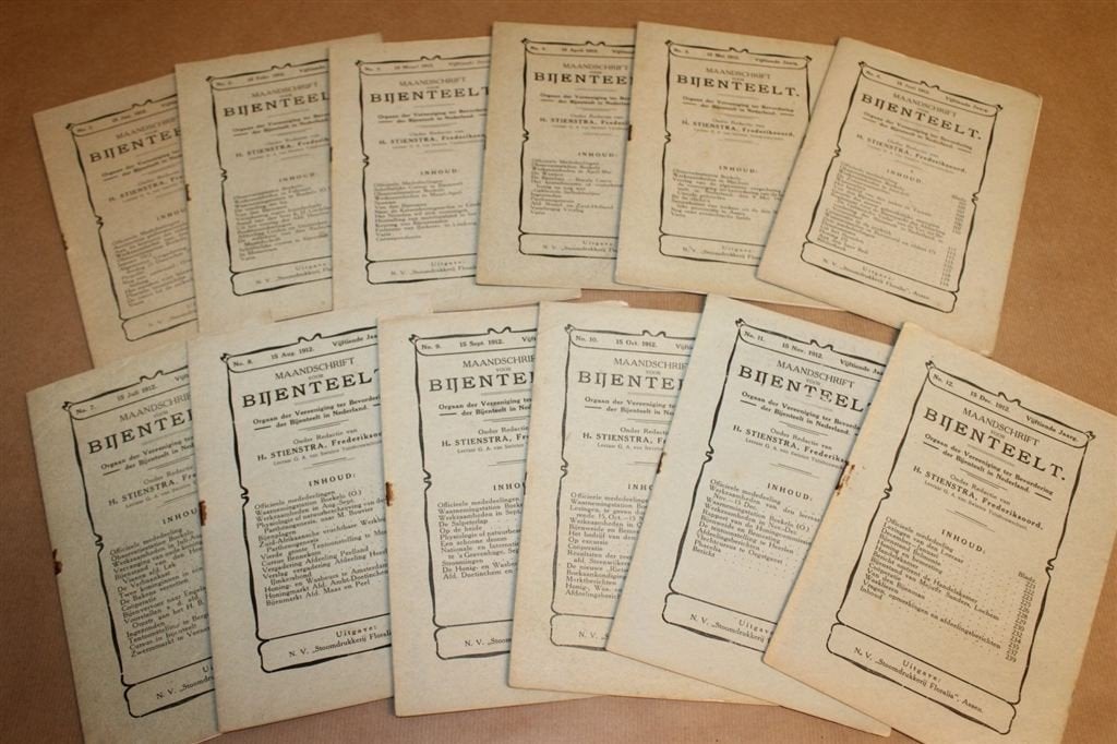 Maandschrift voor Bijenteelt - Jaargang 1912 !!, Boeken, Ophalen of Verzenden, Zo goed als nieuw