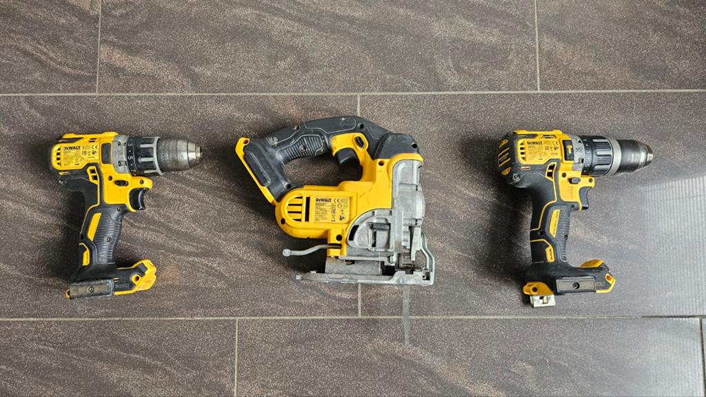 3x DeWalt accu gereedschap, Ophalen, Gebruikt