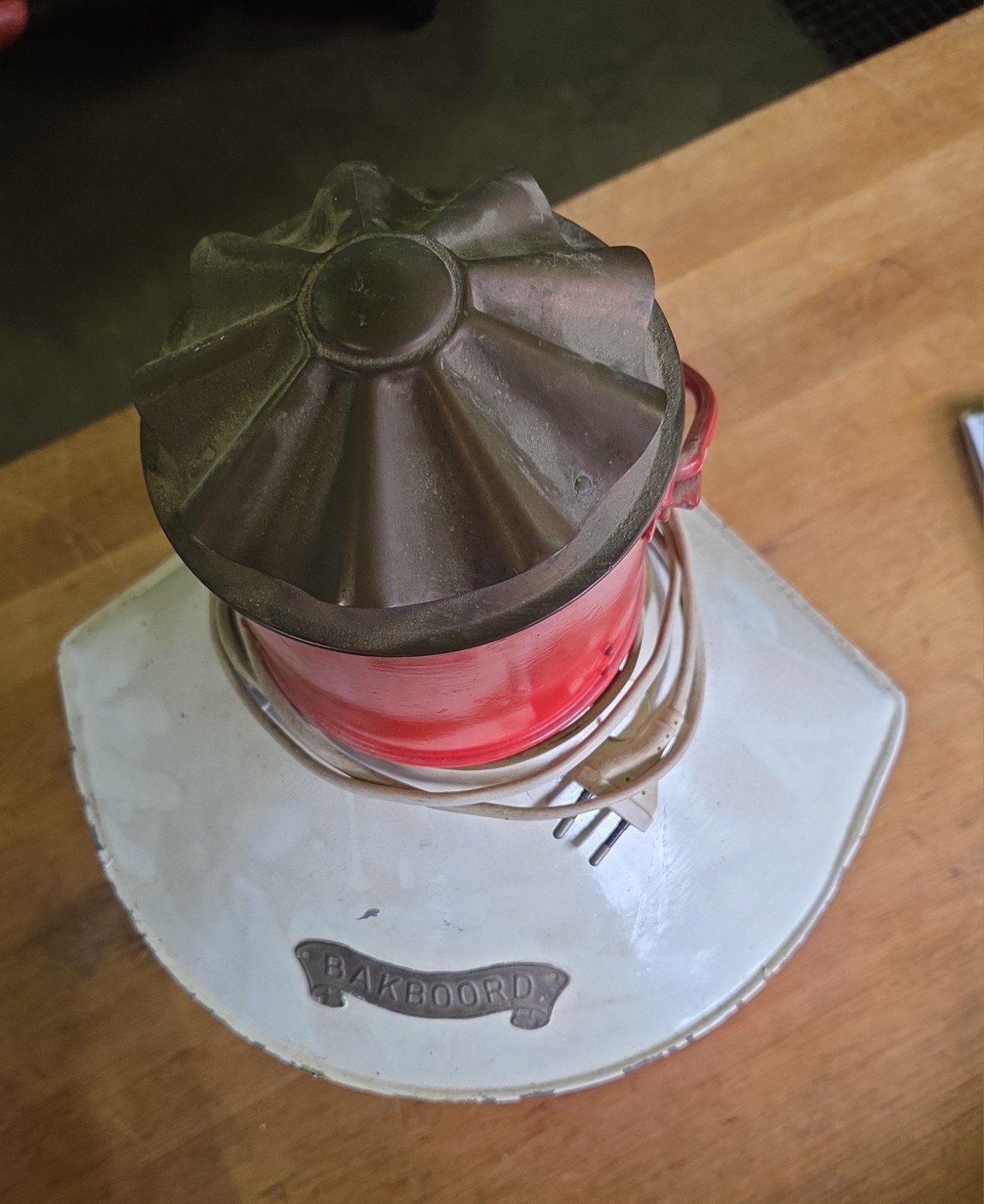 vintage scheepslamp rood, Ophalen, Gebruikt, Gebruiksvoorwerp, X