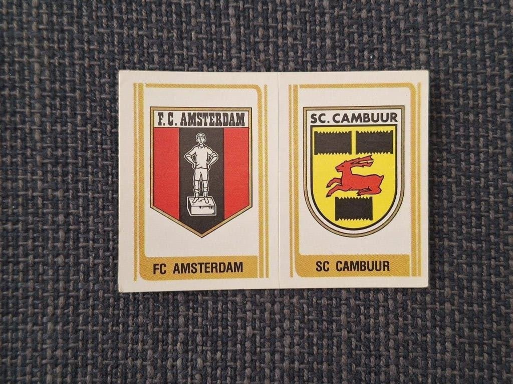 Panini Voetbal 79 Embleem FC Amsterdam/Cambuur, Verzamelen, Sportartikelen en Voetbal, Verzenden, Zo goed als nieuw, Overige binnenlandse clubs