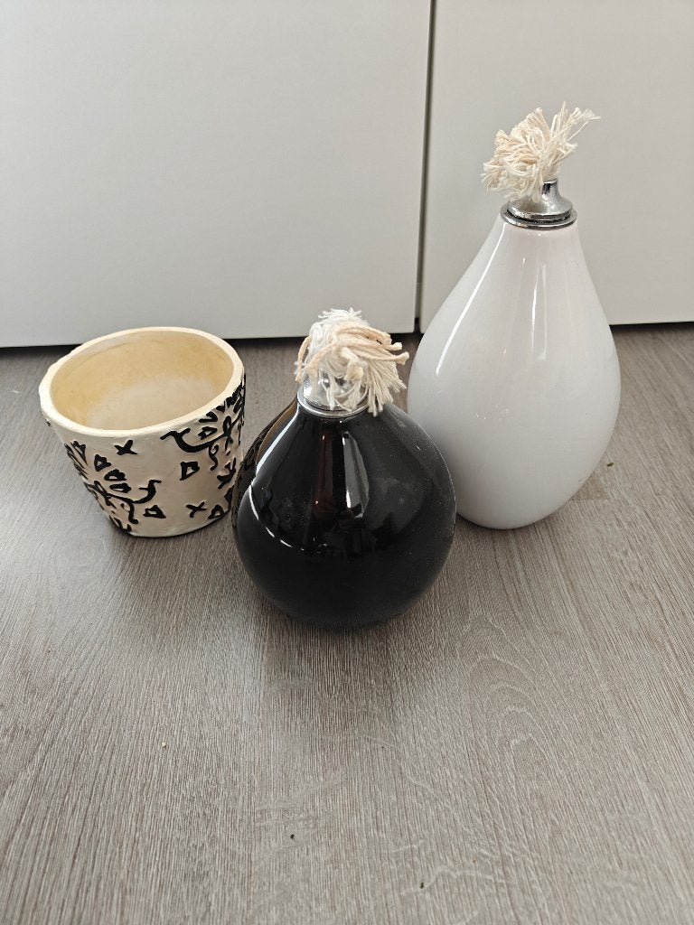 Olielamp en plantenbakje, Ophalen, Rond, Nieuw, Binnen