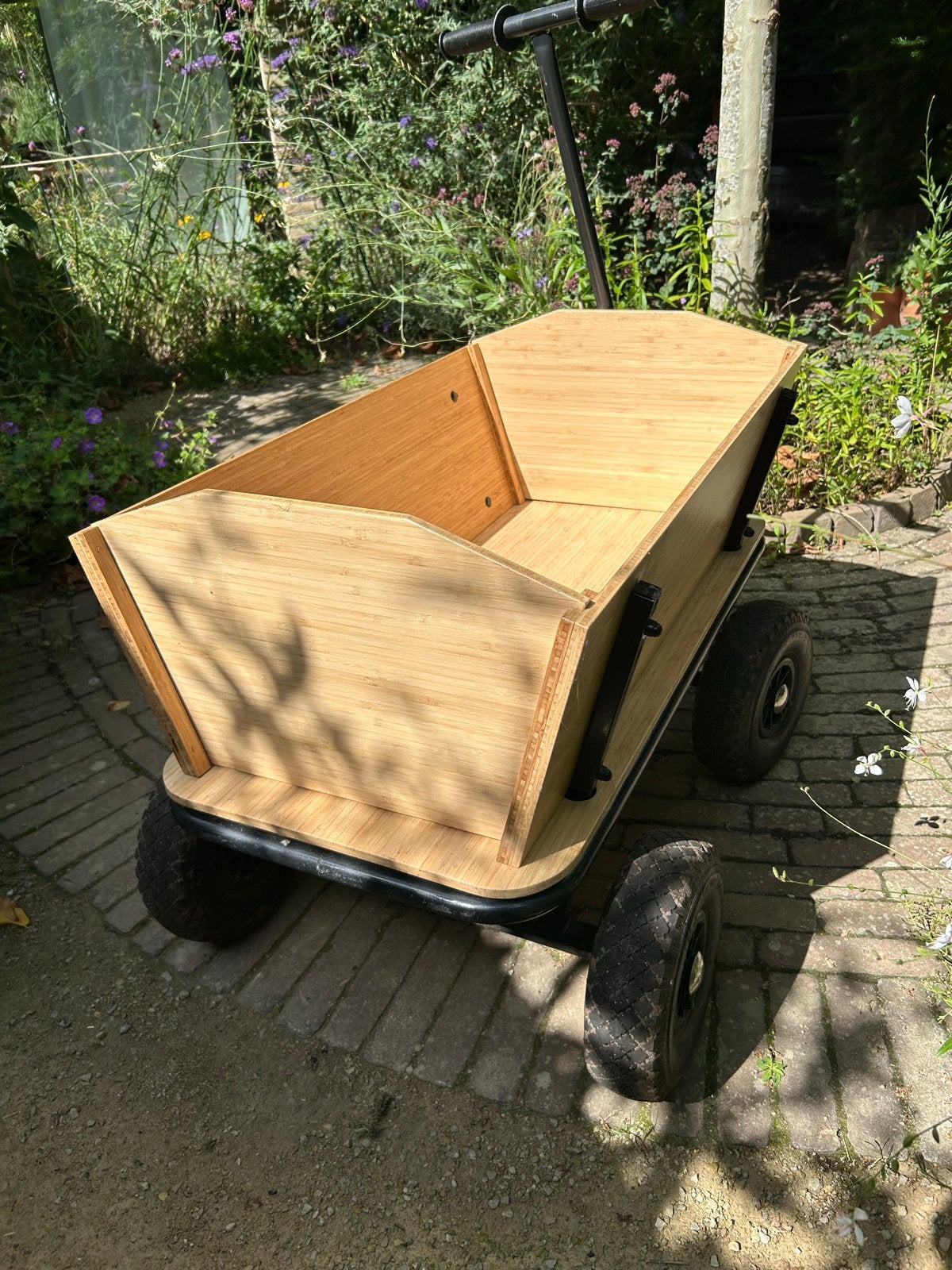 Bolderkar bamboe - Opvouwbaar en veelzijdig, Caravans en Kamperen, Bolderkarren, Ophalen, Opvouwbaar, Gebruikt