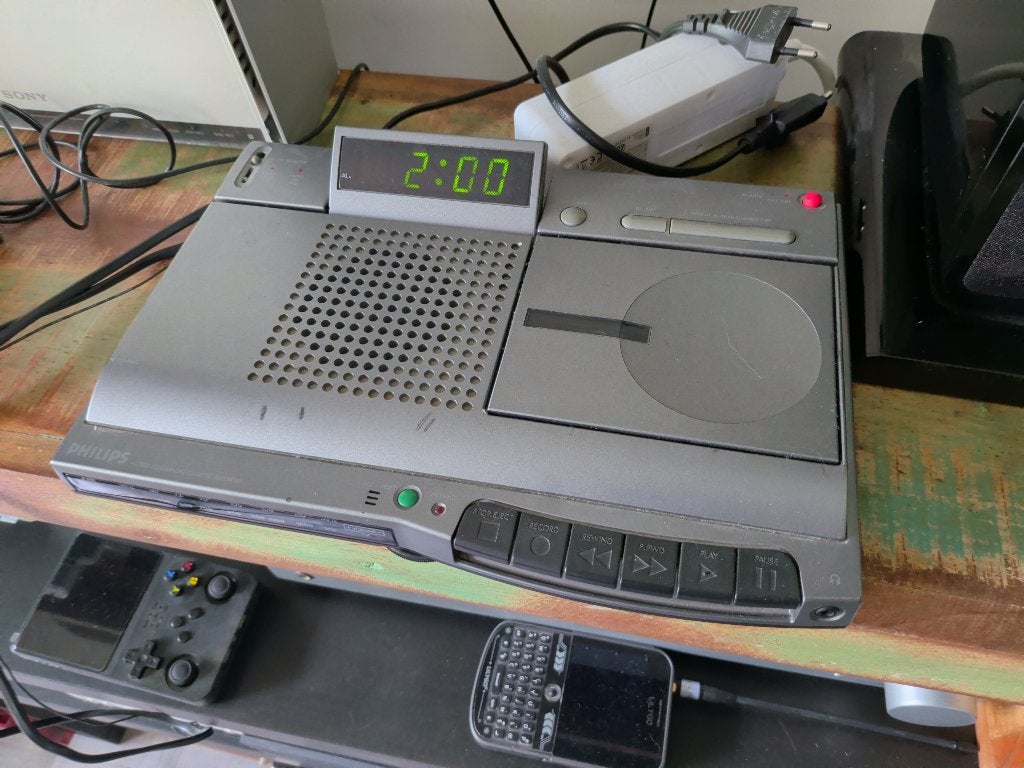 Philips Tape Wekkerradio AJ3800 met cassette, Ophalen of Verzenden, Gebruikt, Radio