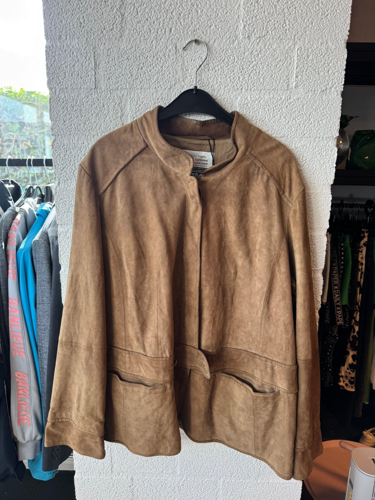 Leren vintage jas maat XL, Ophalen of Verzenden, Zo goed als nieuw, Maat 56/58 (XL), Bruin