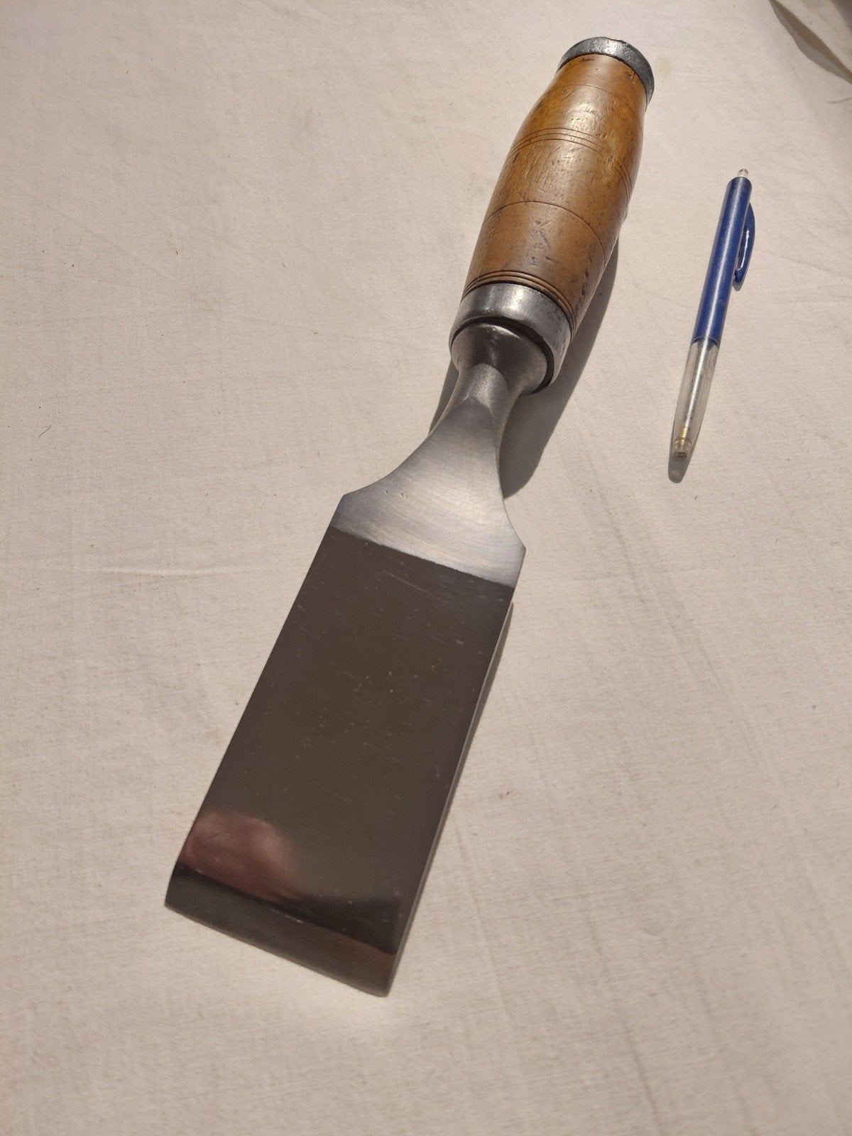 Mooie zware brede hakbeitel, beitel,steekbeitel  52mm, Ophalen of Verzenden