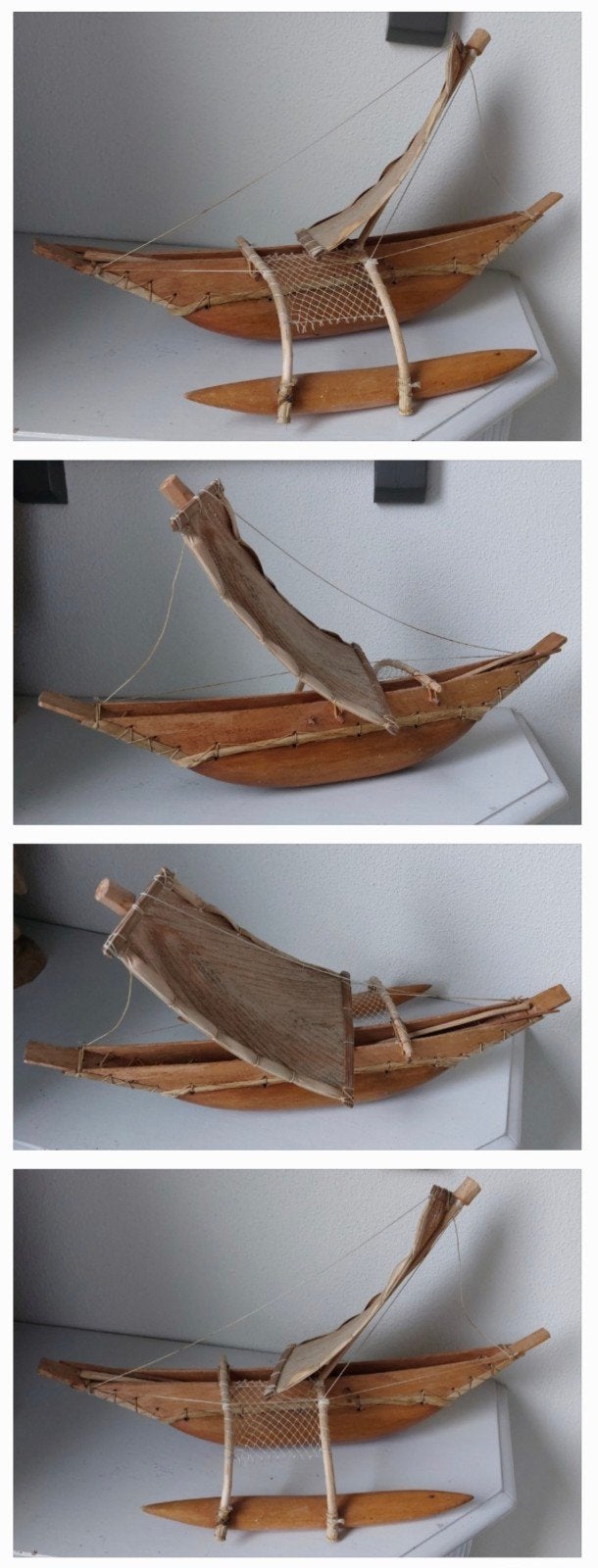 Kleine bootje houtsnijwerk Voor €30, Antiek en Kunst, Ophalen of Verzenden, Hout, Houtsnijwerk