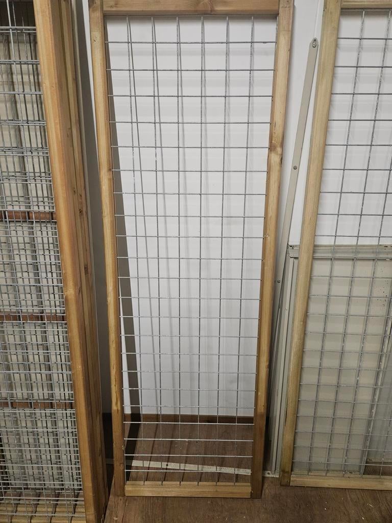 Gaaspaneel met houten kader - 60x180cm, Tuin en Terras, Ophalen, Nieuw, Hout, Tuinhek
