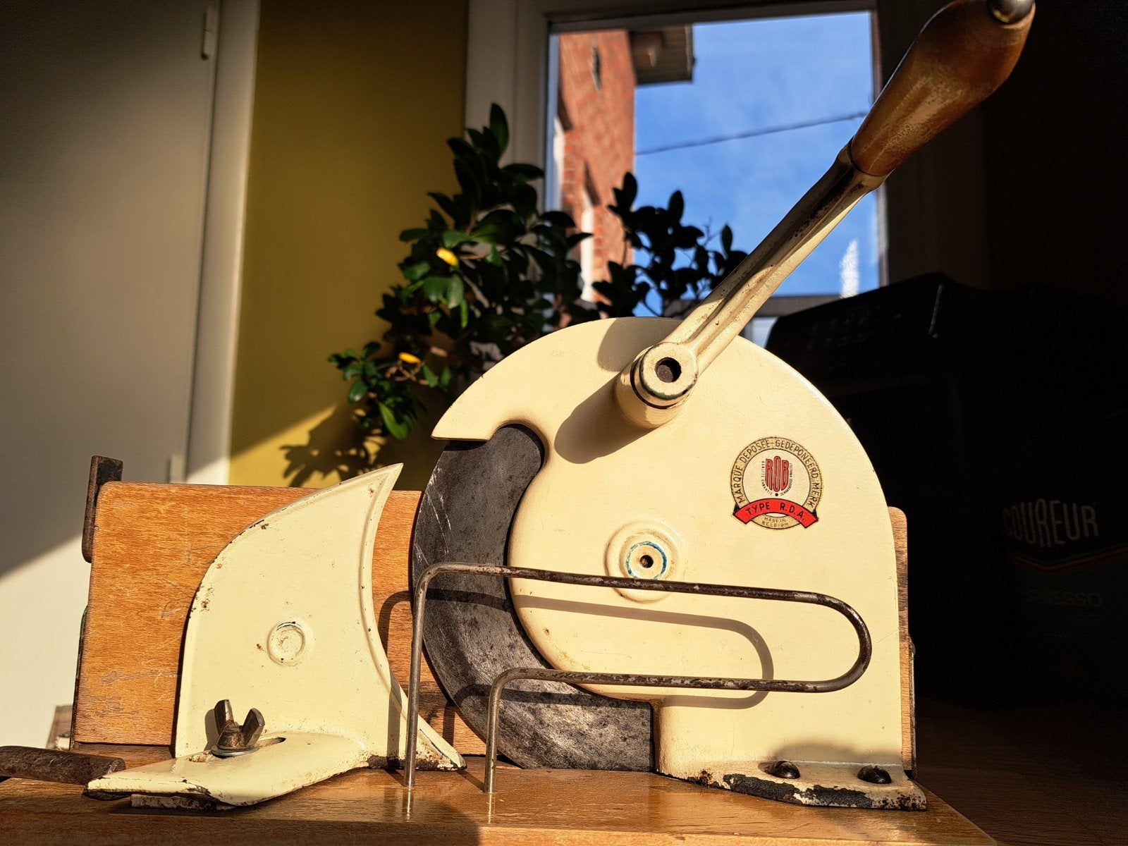 Vintage snijmachine ROB, Ophalen of Verzenden