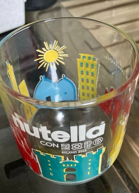 Nutella Limited Edition Glas Milaan 2015, Ophalen of Verzenden, Gebruikt, Overige typen