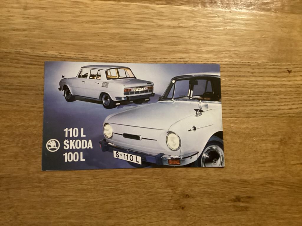 Originele Škoda 100 L / 110 L brochure (jaren '70), Ophalen of Verzenden, Gelezen, Overige merken