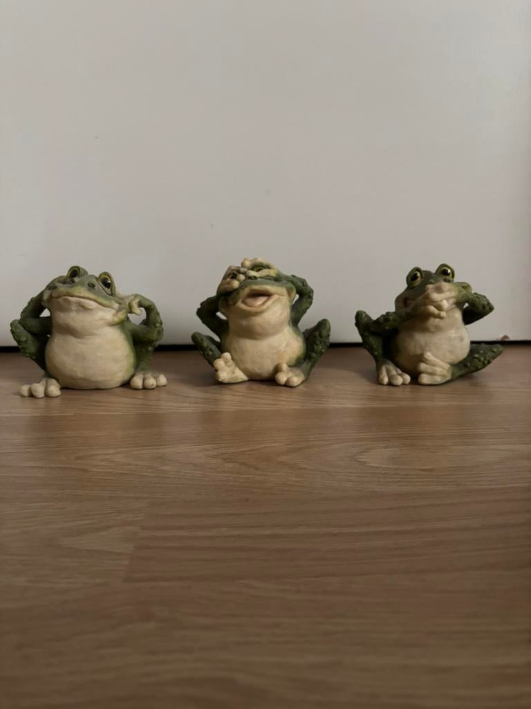 Kikkers steen 3x, Ophalen of Verzenden, Zo goed als nieuw, Dier