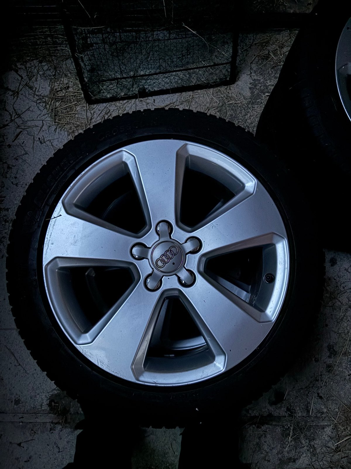 Te koop: setje velgen Audi A3 + winterbanden, Ophalen, Gebruikt, Audi