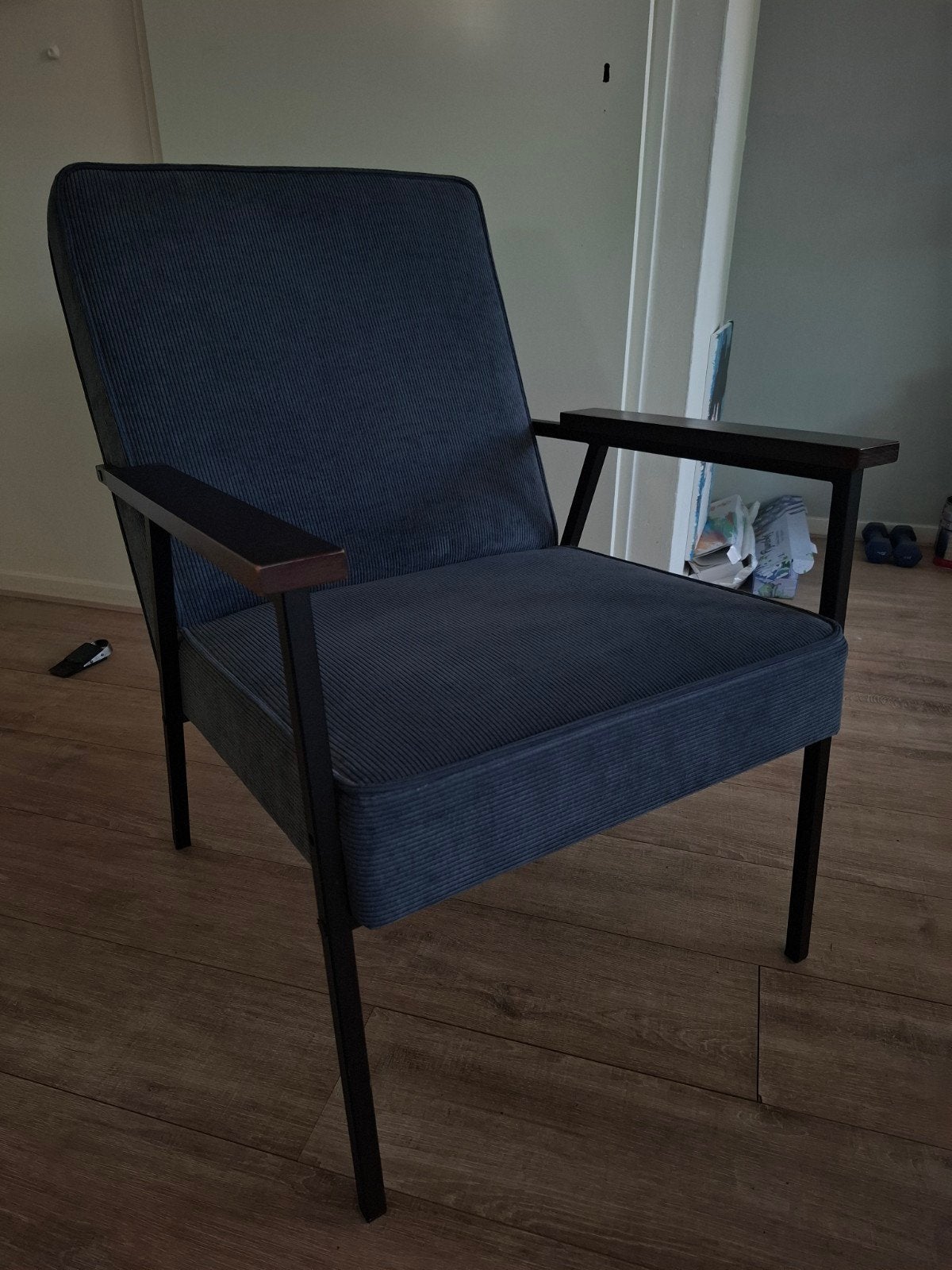 Mooie fauteuil woood, Ophalen, Zo goed als nieuw, Minder dan 75 cm, 50 tot 75 cm