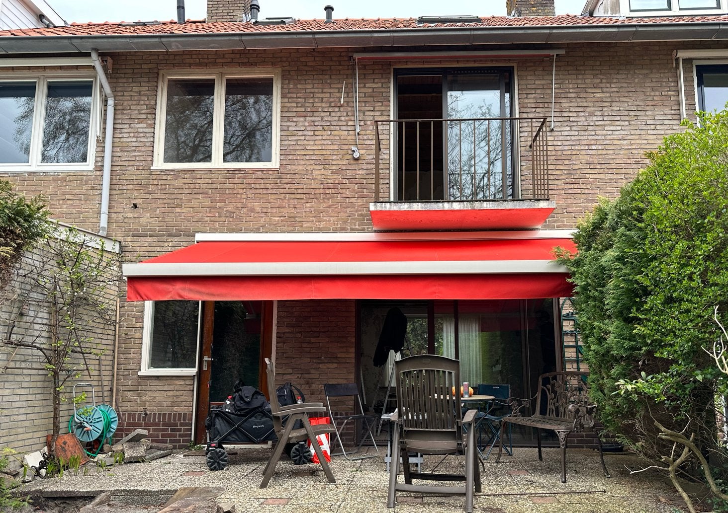 Elektrisch Zonnescherm 4,75x1,80m, Tuin en Terras, Zonneschermen, Ophalen, Gebruikt, 450 cm of meer, Elektrisch