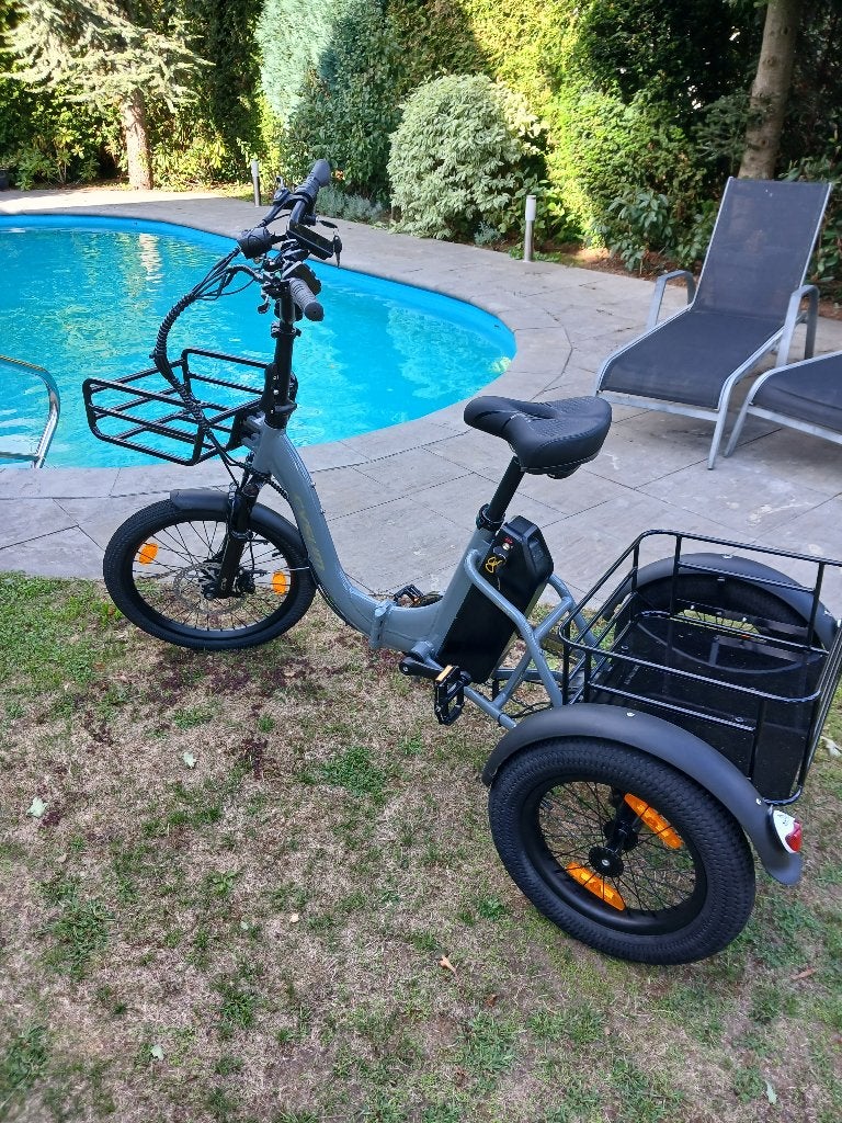 Splinternieuwe Electrische klapbare driewieler fiets, Ophalen, Nieuw, Schijfrem, Cysum