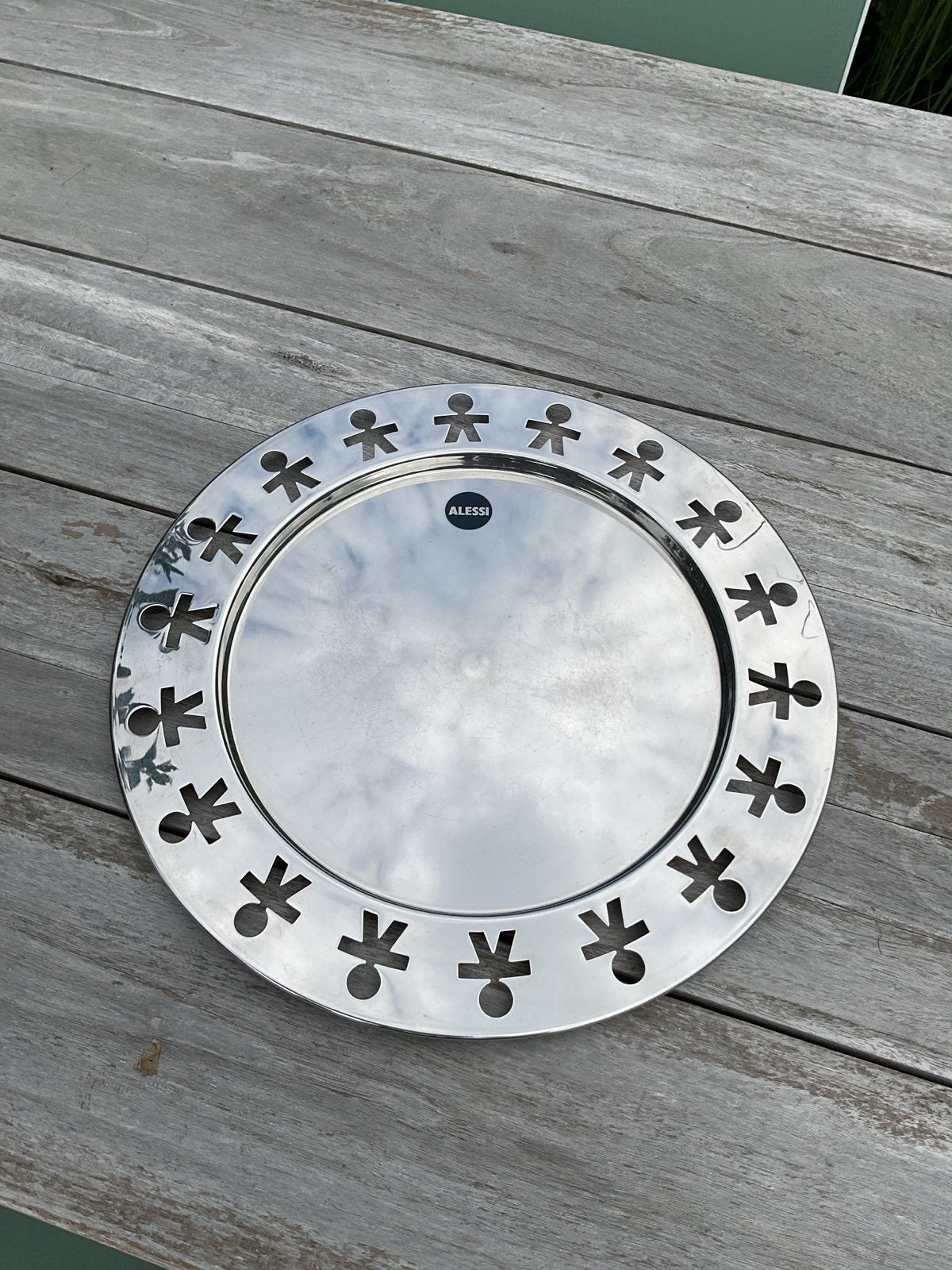 Alessi Dienblad Girotondo - 40 cm doorsnede, Gebruikt, Decoratieve rand, Rond, Ophalen of Verzenden