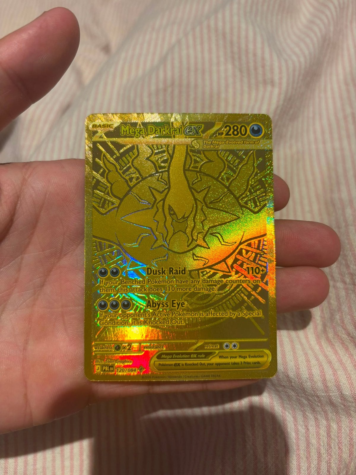 Mega darkrai ex PBL 120, Ophalen, Nieuw, Losse kaart