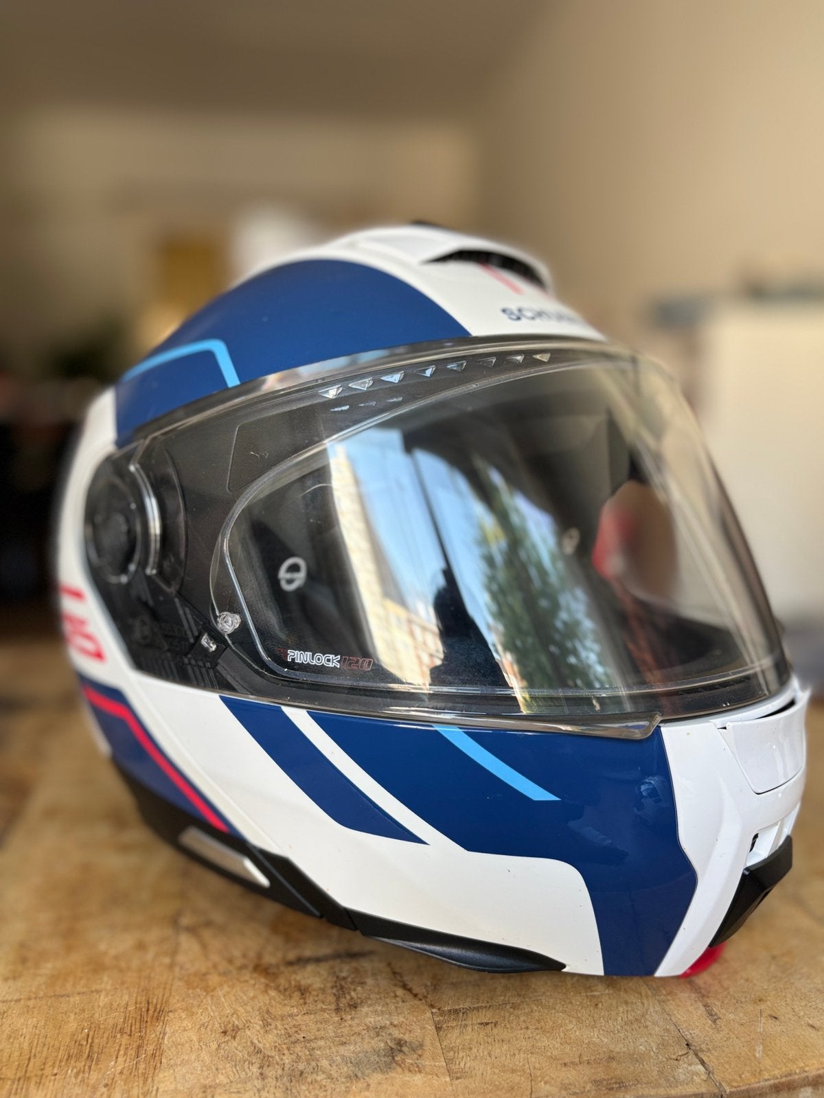 Schuberth C5 Systeemhelm + intercom– Maat L/59 ZGAN, Motoren, Kleding | Motorhelmen, Dames, Heren, Systeemhelm, L, Overige merken