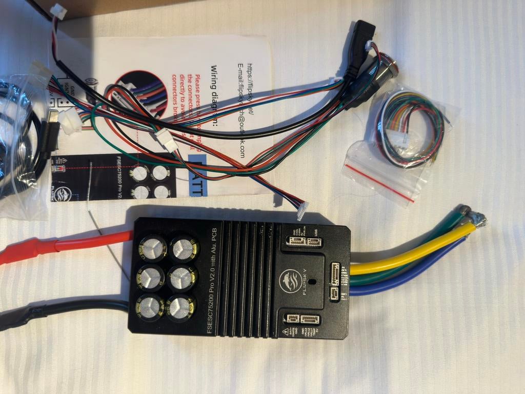 FLIPSKY 75200 pro v2.0 VESC controller voor e-bikes, Ophalen of Verzenden, Zo goed als nieuw