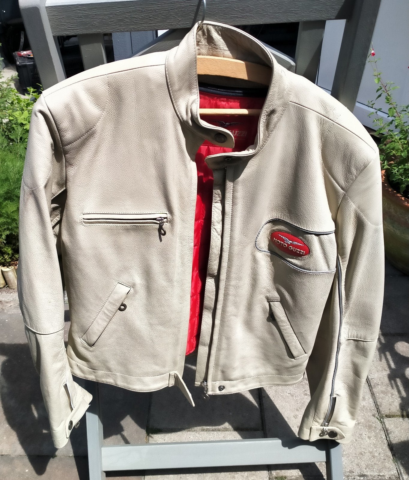 Dames Moto Guzzi leren motorjas - Maat L, Jas | leer, Ophalen of Verzenden, Dames, Moto Guzzi