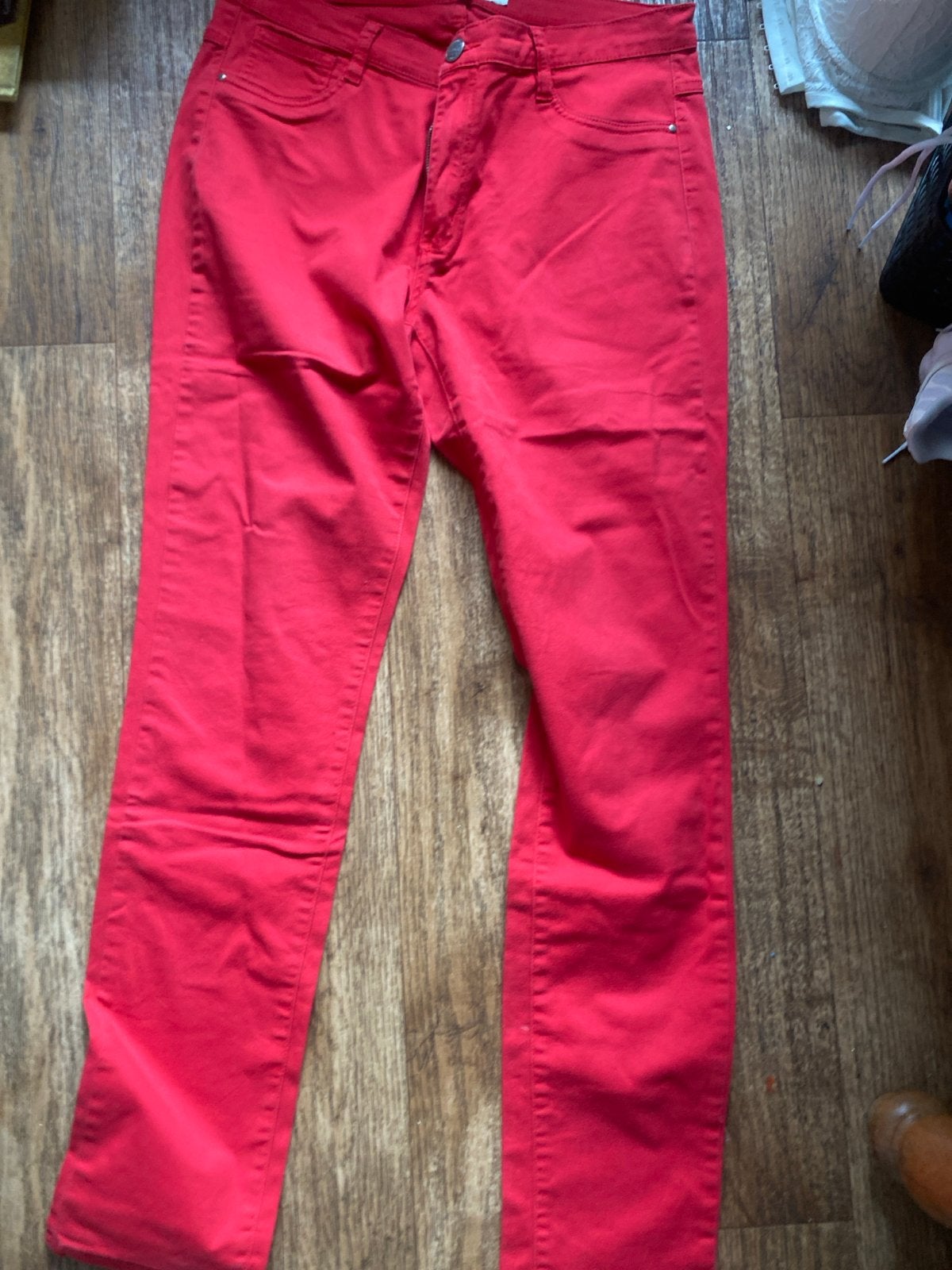 Geisha Collection Rode Broek - Valt als een M, Kleding | Dames, Broeken en Pantalons, Maat 38/40 (M), Ophalen of Verzenden, Zo goed als nieuw