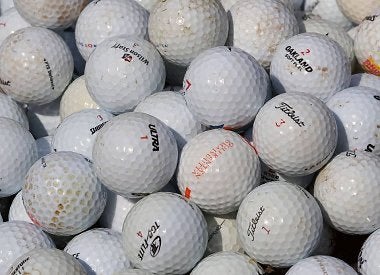 100 gebruikte golfballen, Ophalen of Verzenden, Gebruikt, Bal(len), Overige merken