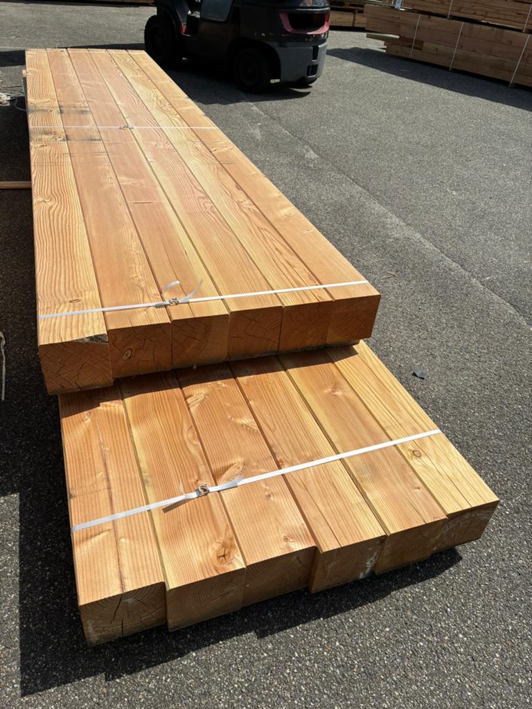Douglas geschaafde palen 19.0x19.0cn, Tuin en Terras, Terrasdelen en Vlonders, Ophalen, Nieuw, Hout