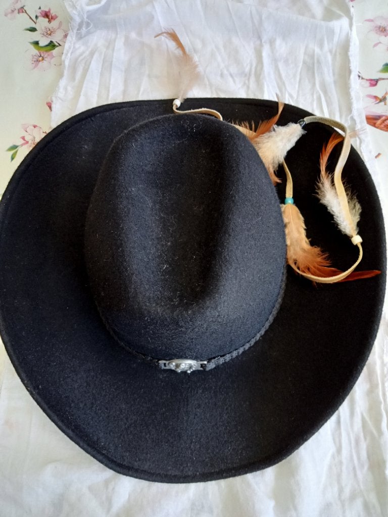 Country dance hoed, Ophalen of Verzenden, Zo goed als nieuw, 58 cm (L, 7¼ inch) of meer, Hoed