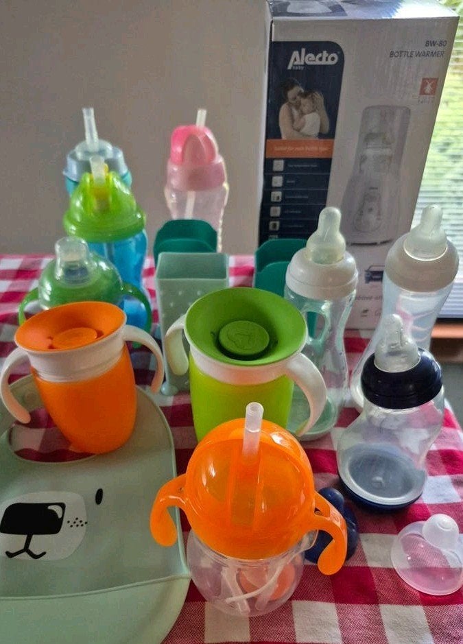 Flessenwarmer, Difrax Flessen, Munchkin oefenbekers en meer, Kinderen en Baby's, Verzenden, Flessen- of potjesverwarmer