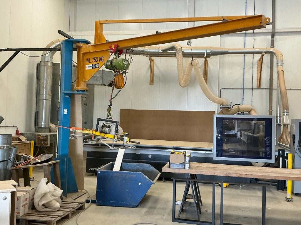 Kolom Zwenkkraan  elektrisch estil UHD110 400v 750kg, Doe-het-zelf en Verbouw, Ophalen, Gebruikt, Elektrisch