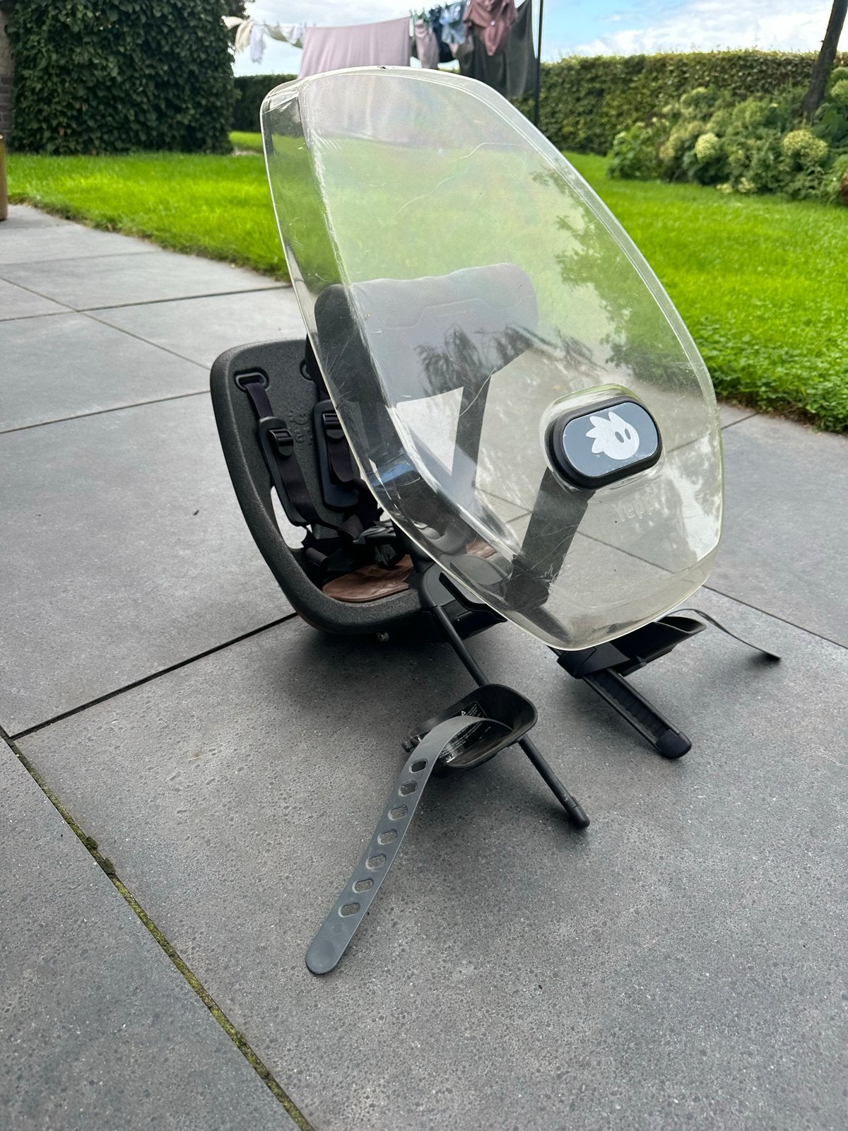 Thule Yepp Mini fietsstoeltje met windscherm, Ophalen, Gebruikt, 0 t/m 13 kg, Voorzitje