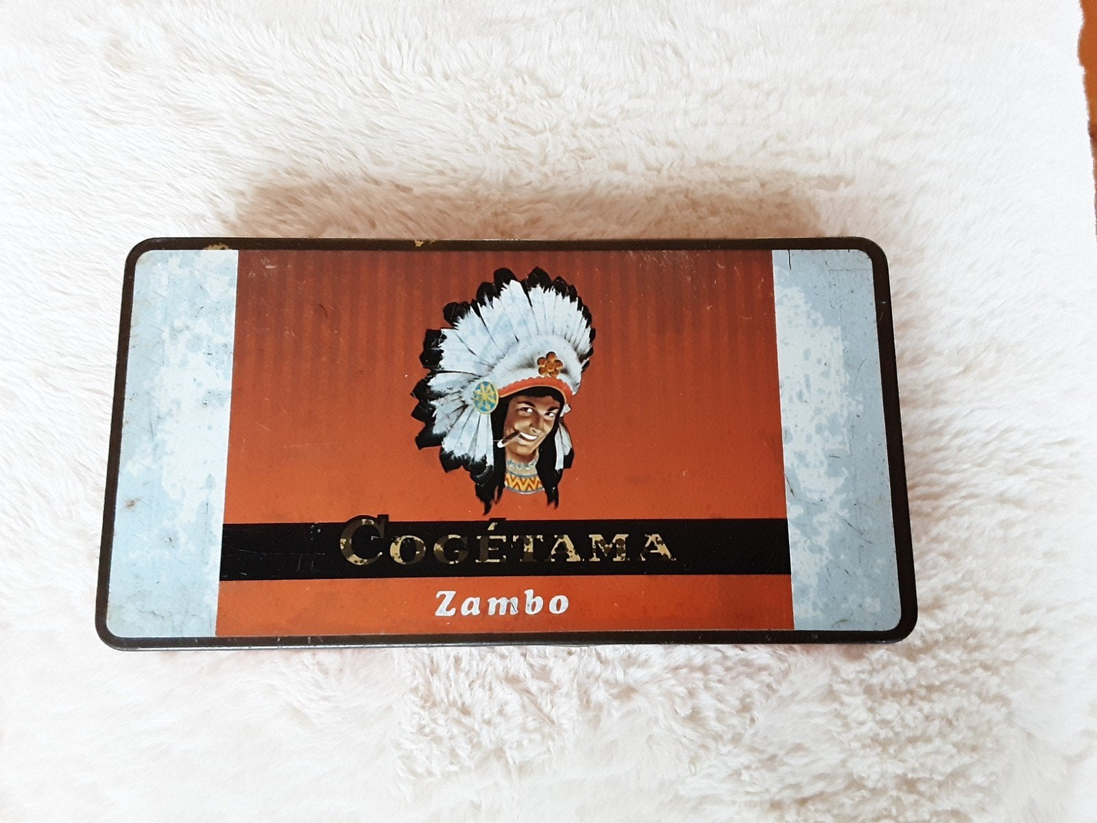 Sigarenblik , COGËTAMA ZAMBO., Ophalen of Verzenden, Gebruikt, Overige