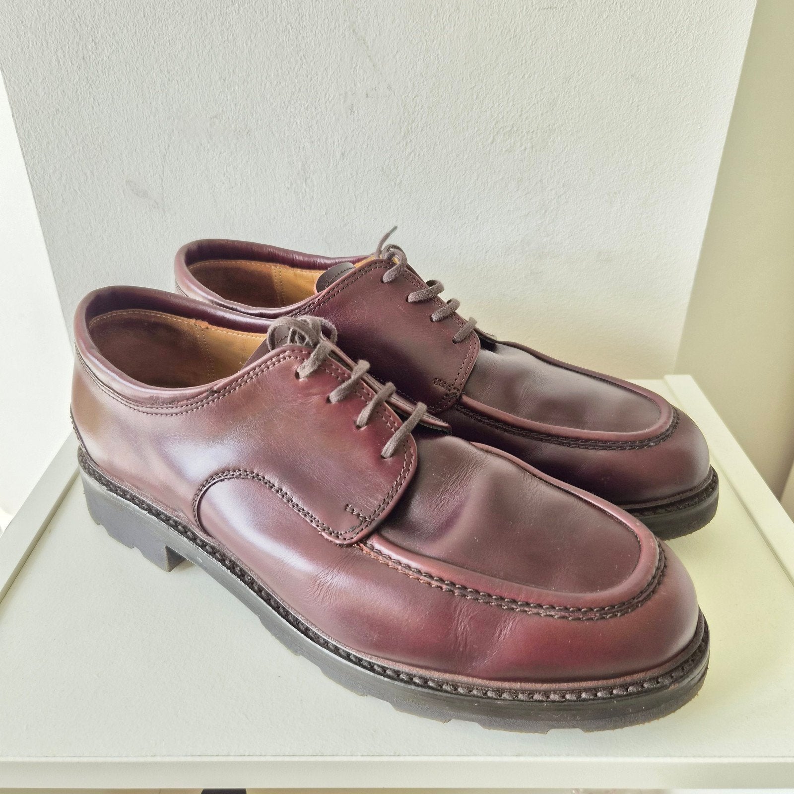 Floris van Bommel veterschoenen Yesta rood bruin 10.5 / 45, Bruin, Floris van Bommel, Ophalen of Verzenden, Zo goed als nieuw
