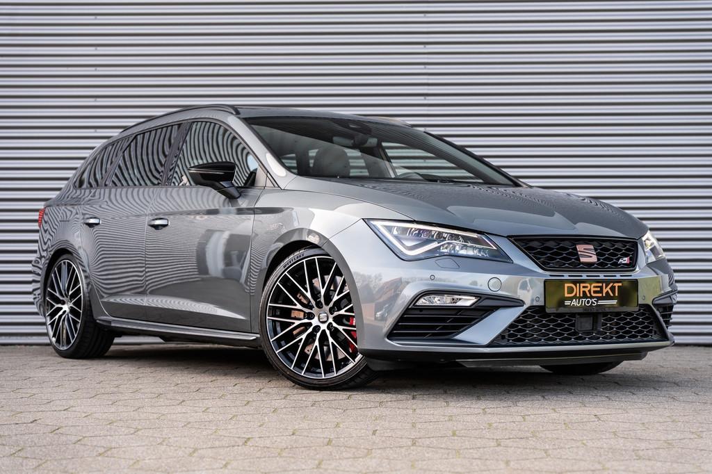SEAT Leon ST 2.0 TSI CUPRA 300 4DRIVE PERFORMANCE PANO BEATS, Auto's, Automaat, Gebruikt, Zwart, 4 cilinders